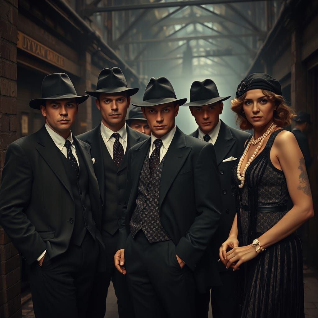 Gangsters in Gritty 1920s Style