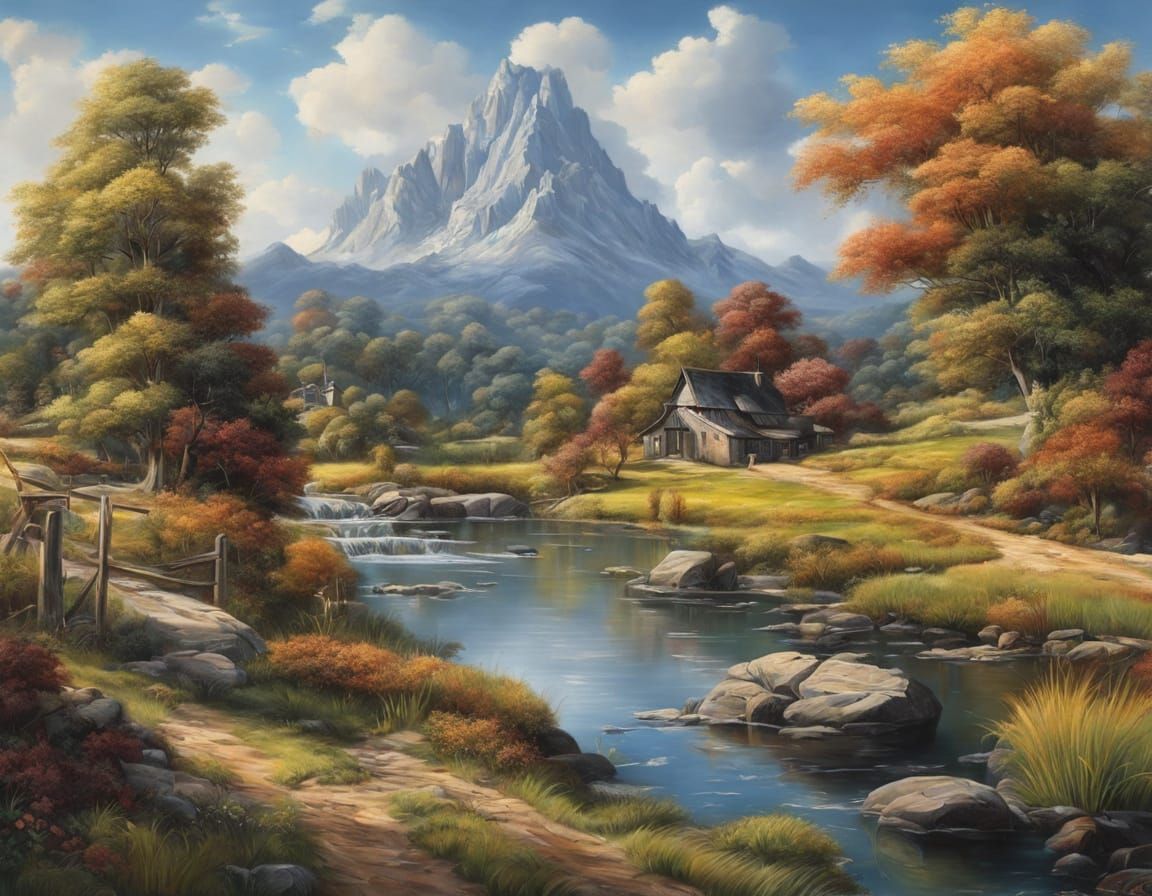 Distorted Masterpiece of a Turbulent Landscape