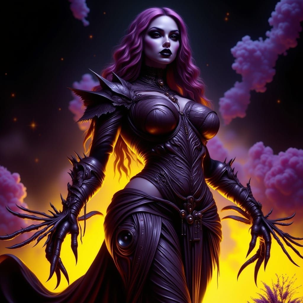 Dark Fantasy Drow Warrior Art