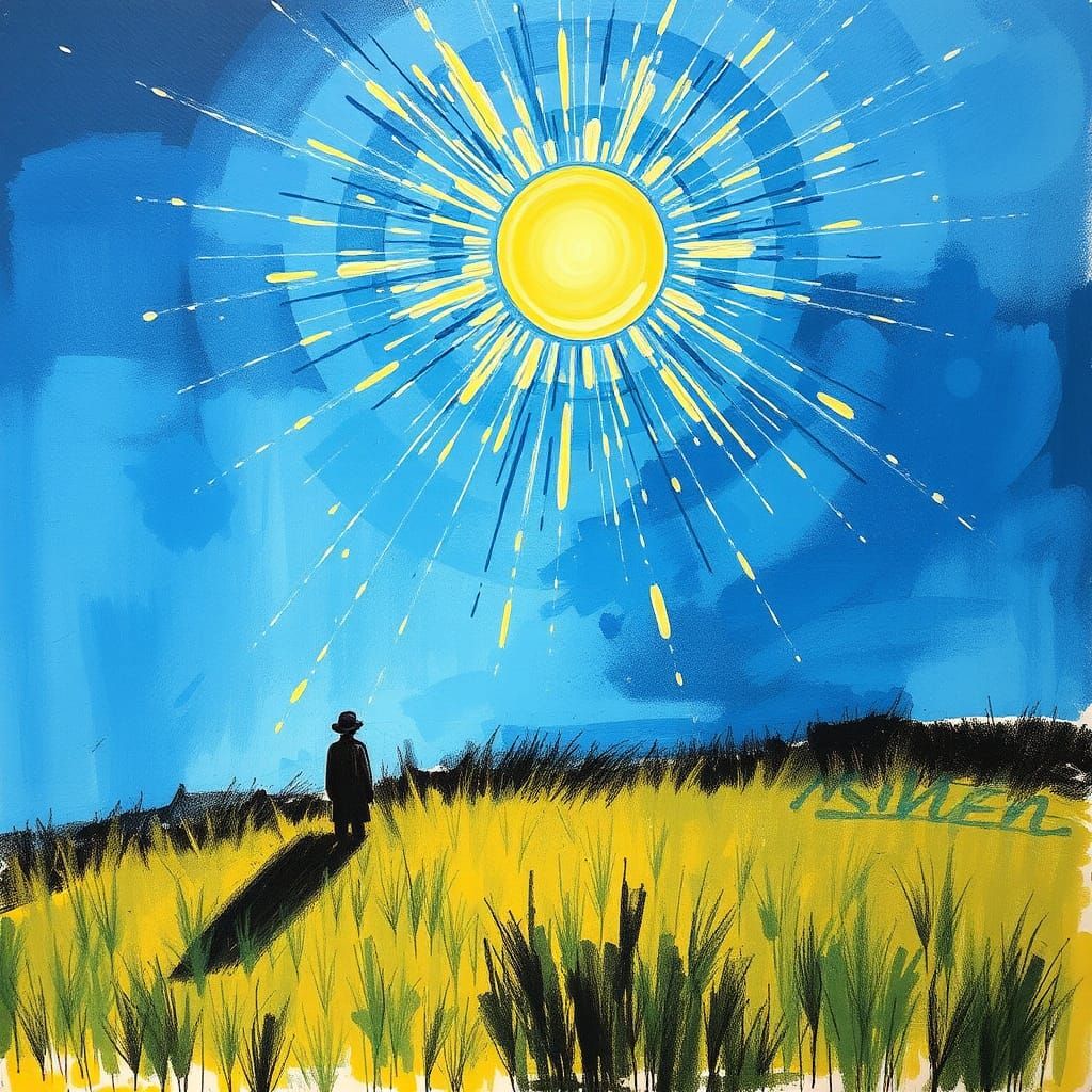 Radiant Unconventional Impressionism in Ink and Acrylic