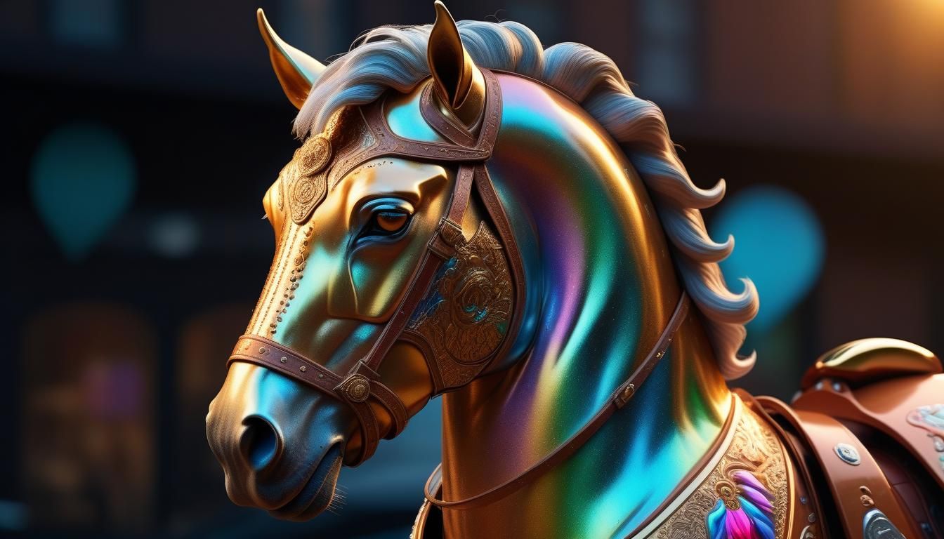 Centaur Warrior Portrait in Hyperrealistic Digital Art