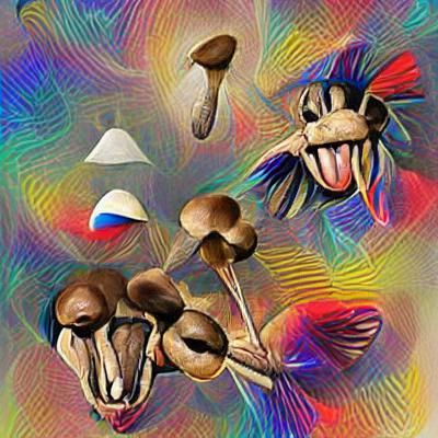 Abstract Psilocybin AI Image