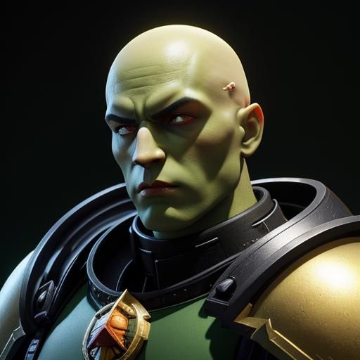 Space Marine Warhammer 40K in 3D Digital Art