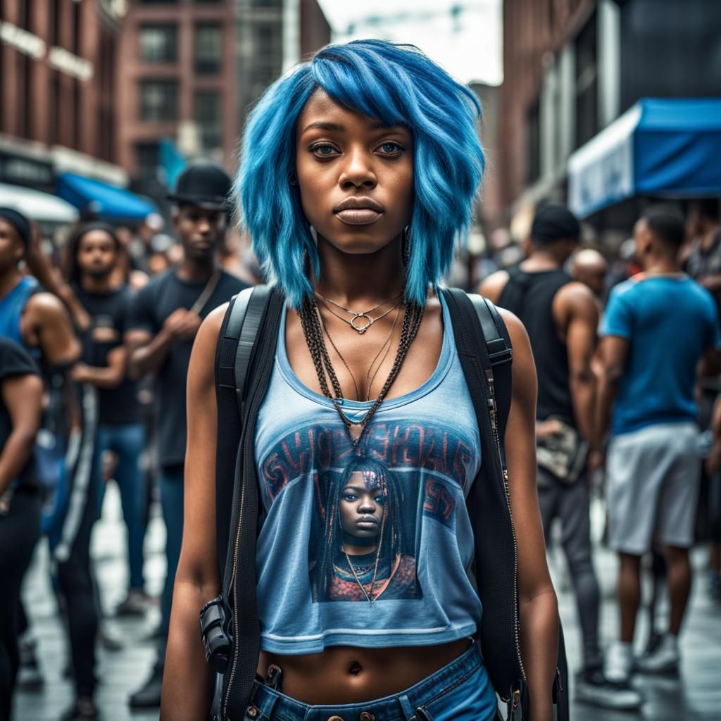 Hip Hop Girl Performing in City Center