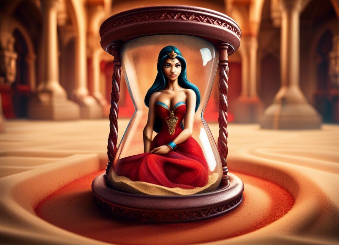 Jasmine in a Mini Hourglass