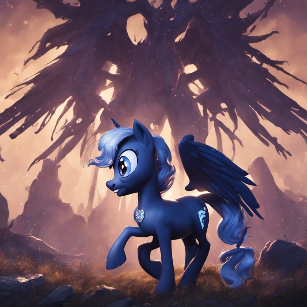 Princess Luna: Dark Fantasy Concept Art in 8K