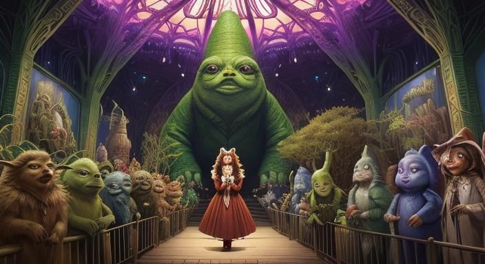 Jabba Meets Wizard in Surreal Museum