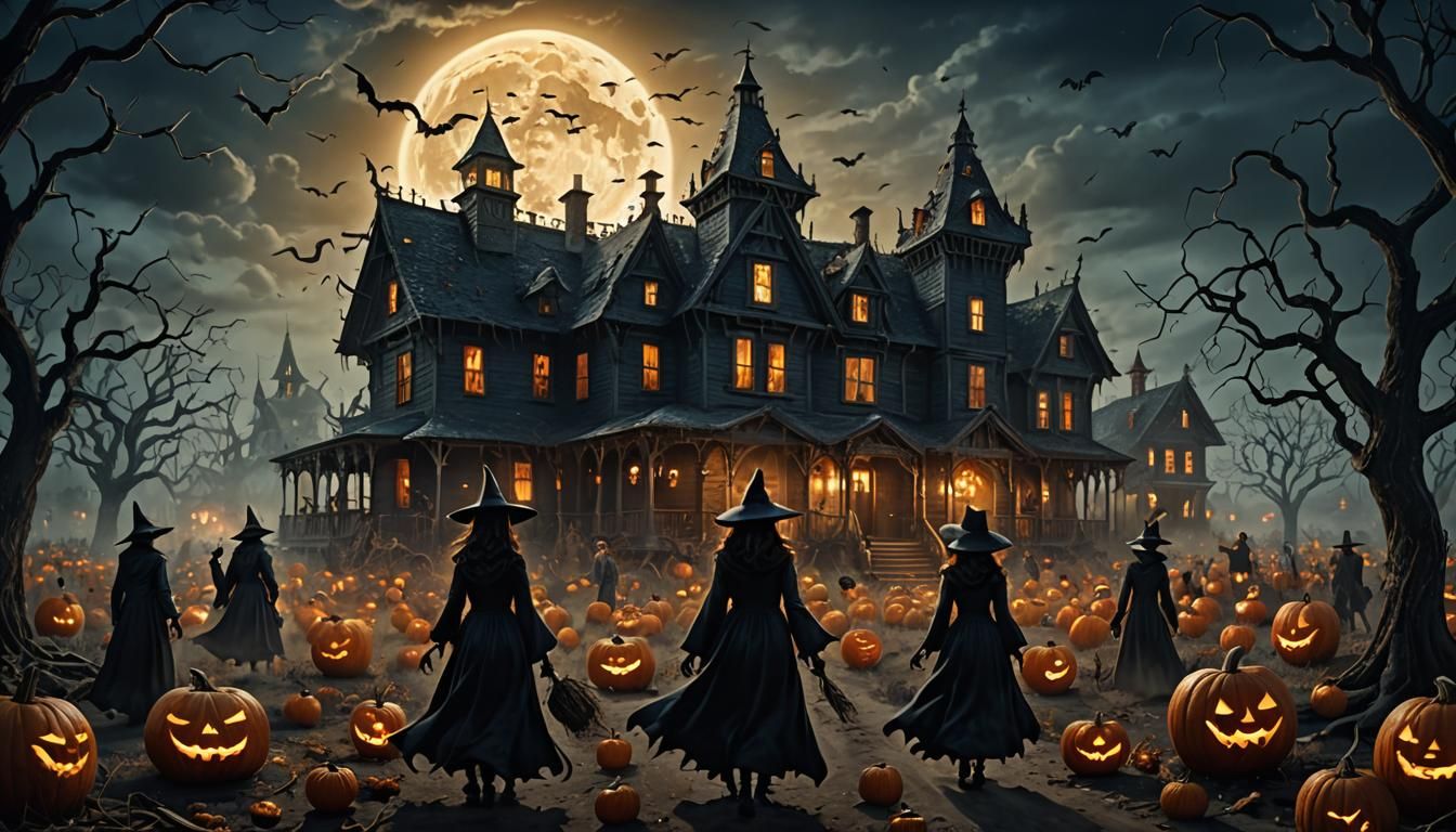 Haunted Town: Witches, Vampires, and Spirits in Dark Fantasy