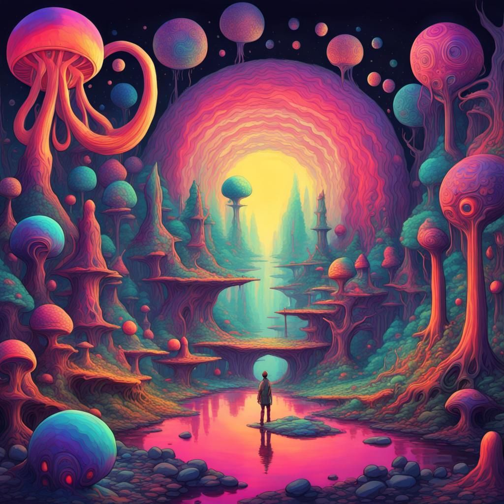 Psychedelic Concept Art: A Trippy Visual Experience