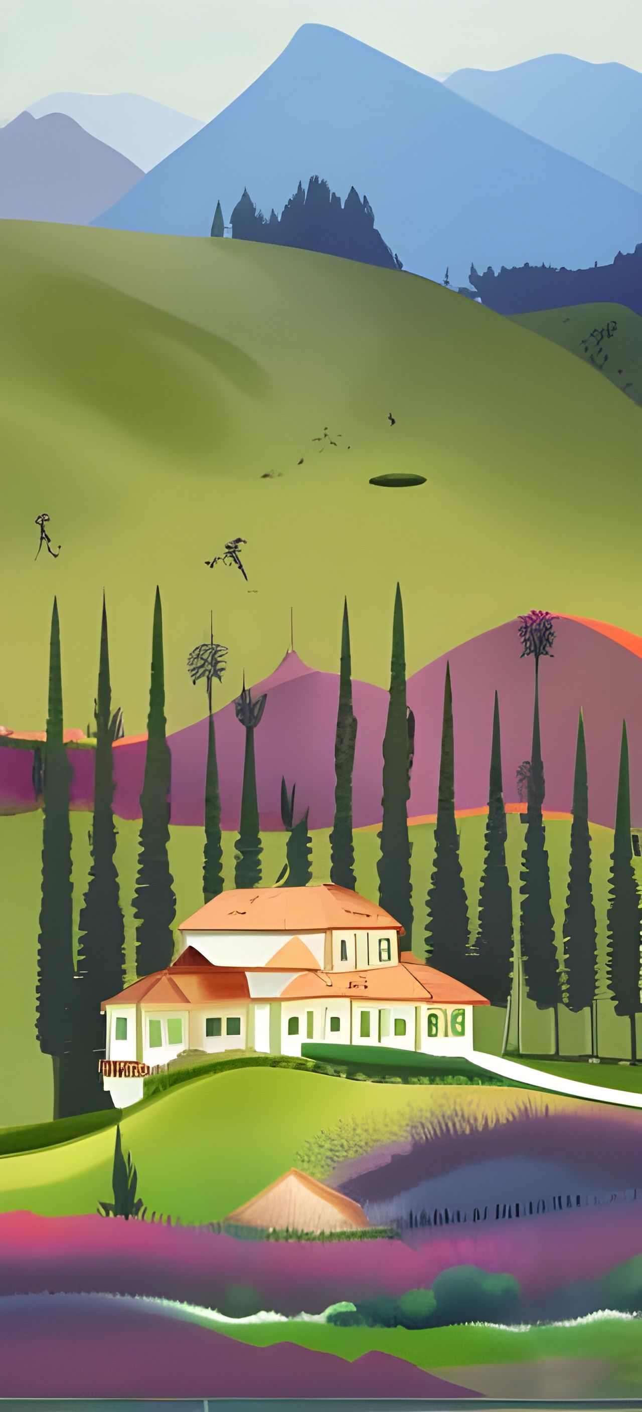 Cornfield Valley with Mediterranean Villa