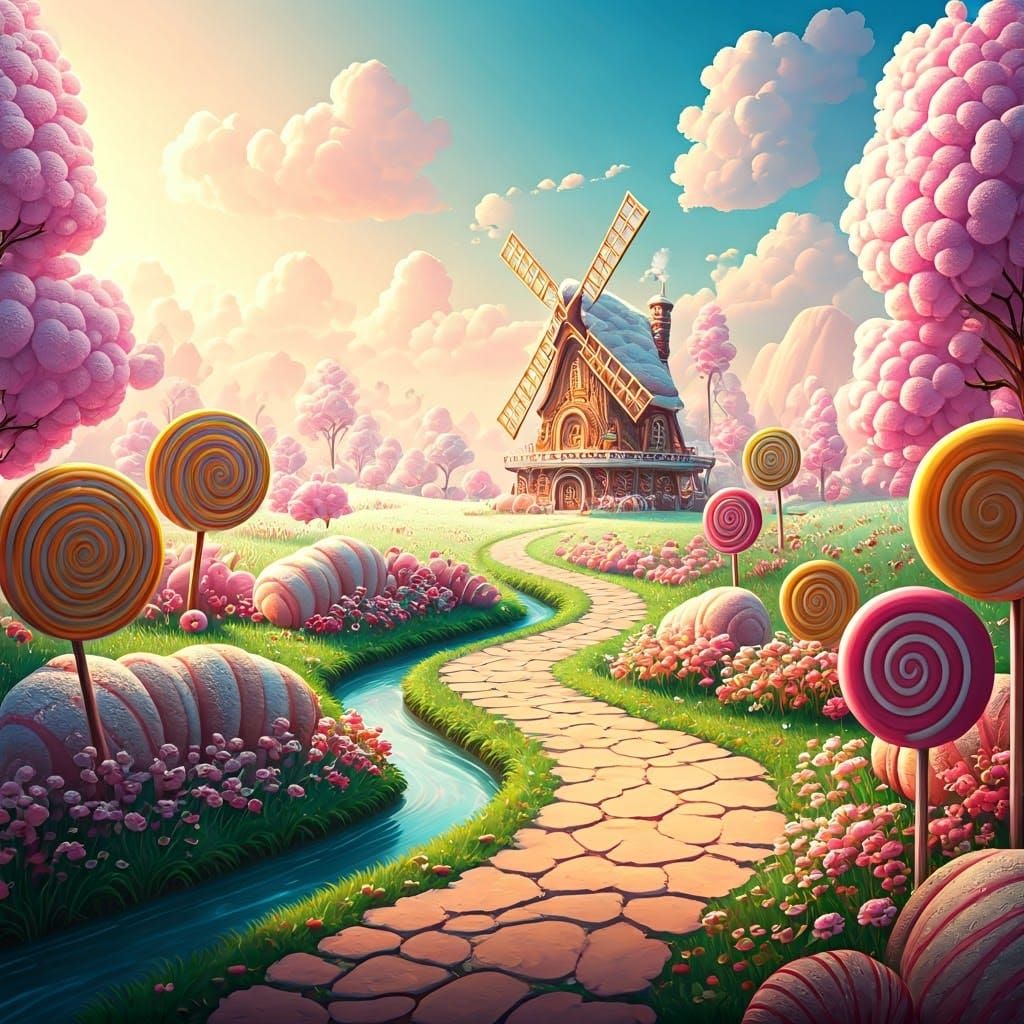 Fantasy Farmland where Everything is made with exquisite dre...