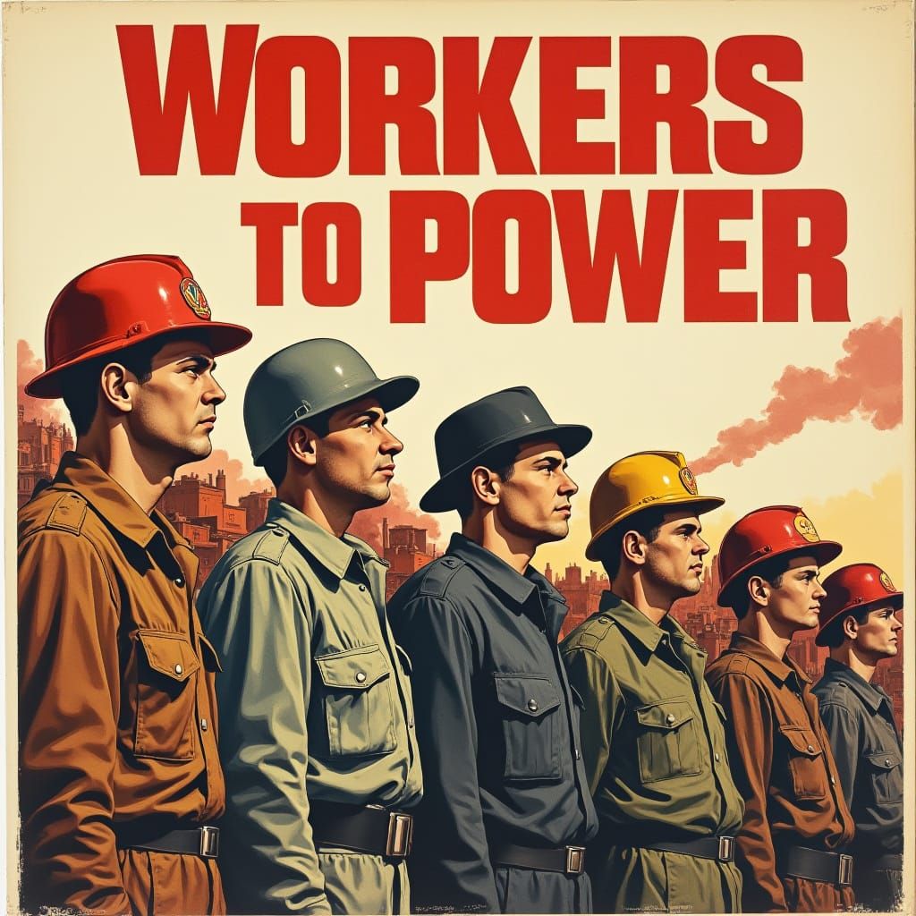 Working Class Heroes in Soviet Vintage Style