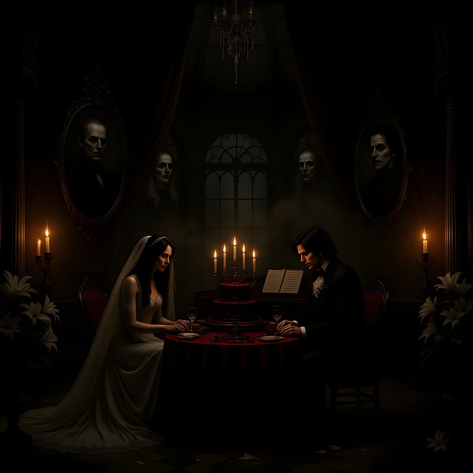 Gothic Birthday Soirée with Ghostly Lovers