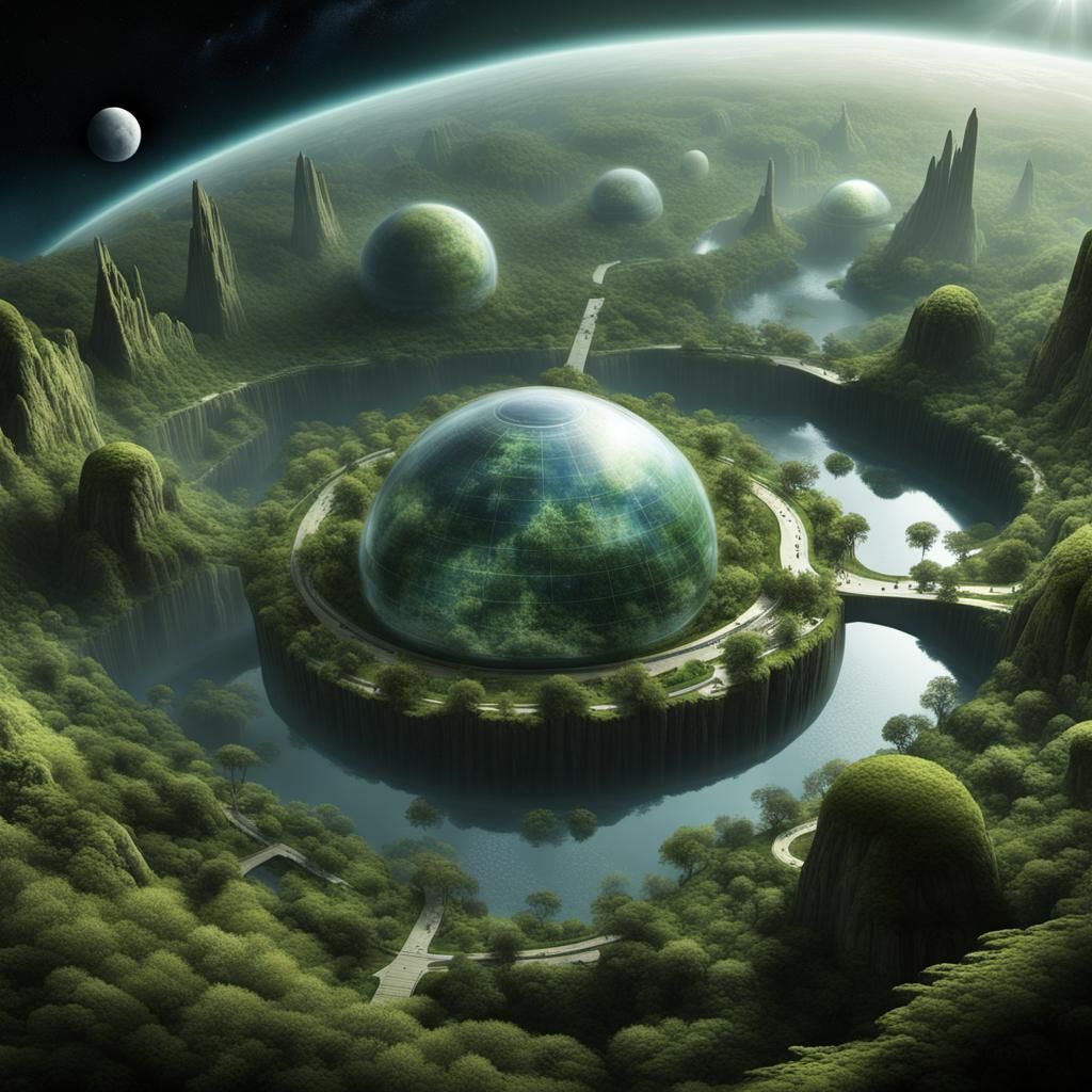 Subterranean Terraformed Biosphere of an Advanced Civilizati...