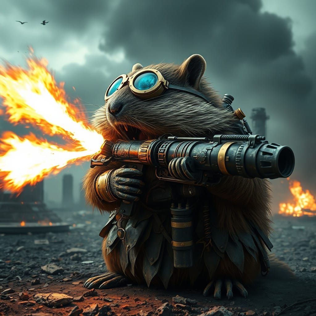 Groundhog in Cyberpunk Armor