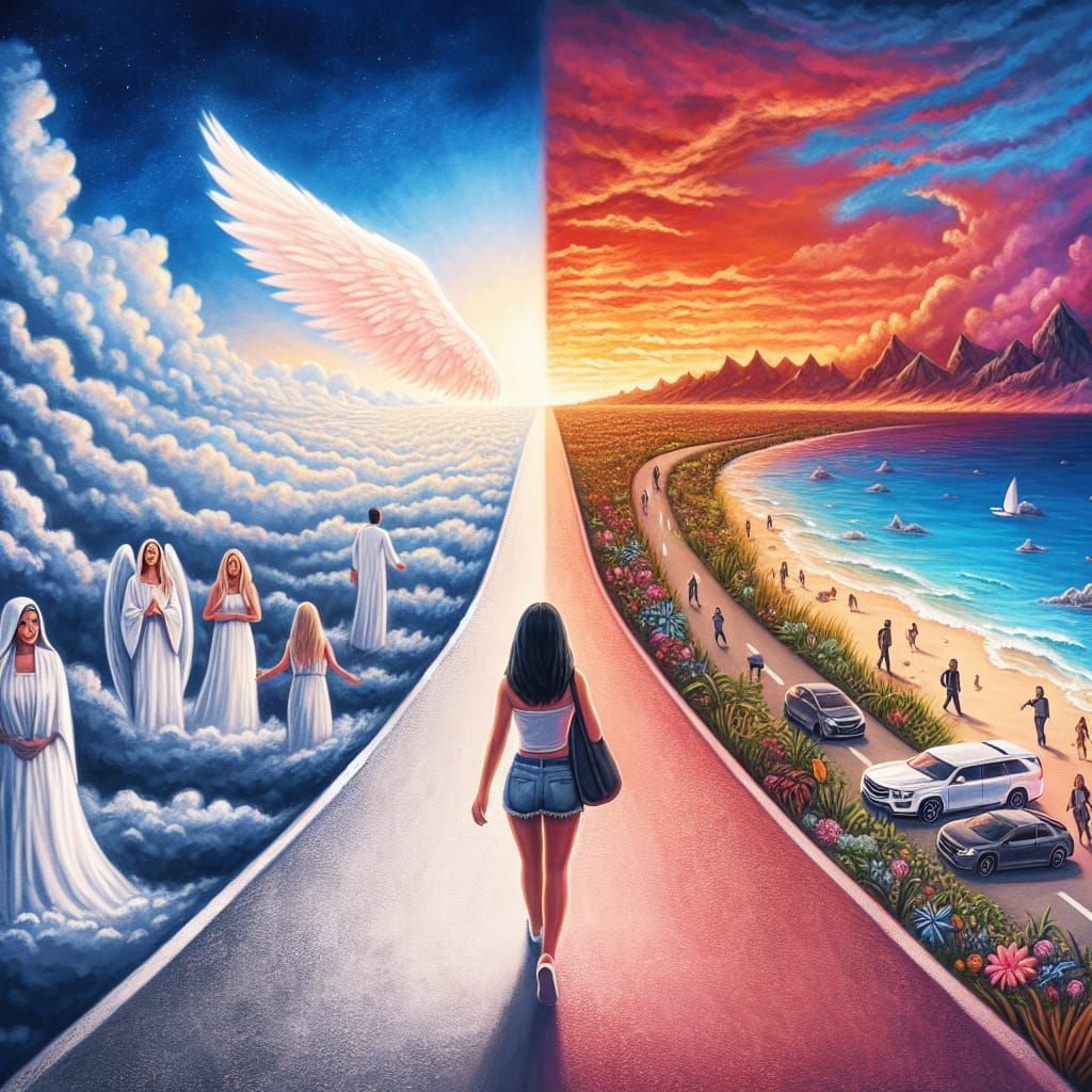 Abstract Paths: Heaven and Earth in Twilight