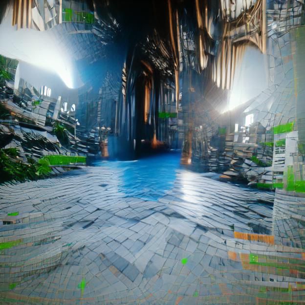 Abstract Explosion of Light and Color