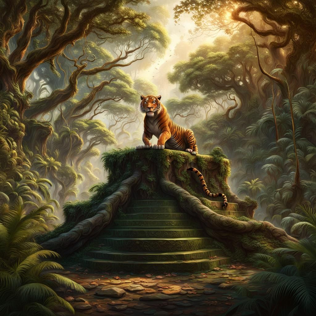 Shere Khan on Forest Throne