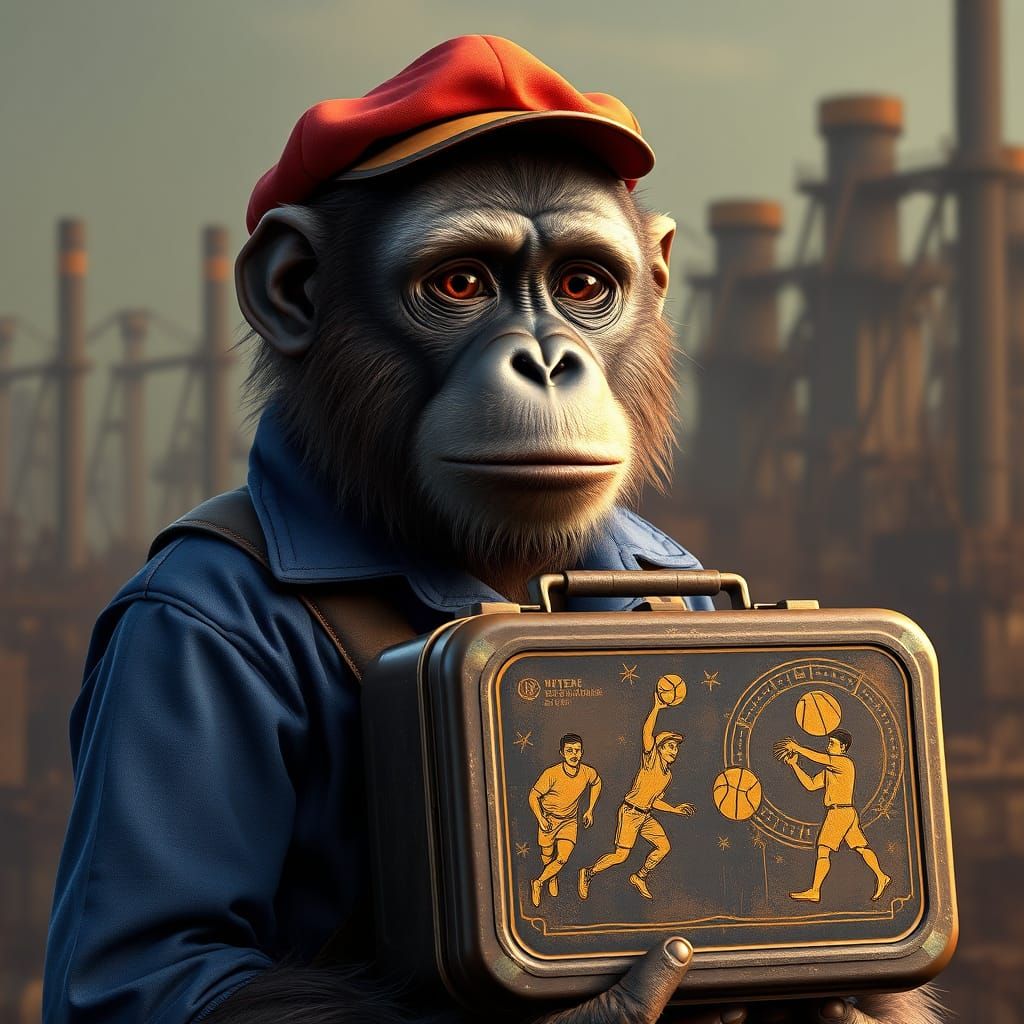 Orangutan loves this lunchbox