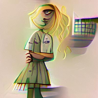 Girl from the Psych Ward: AI Portrait