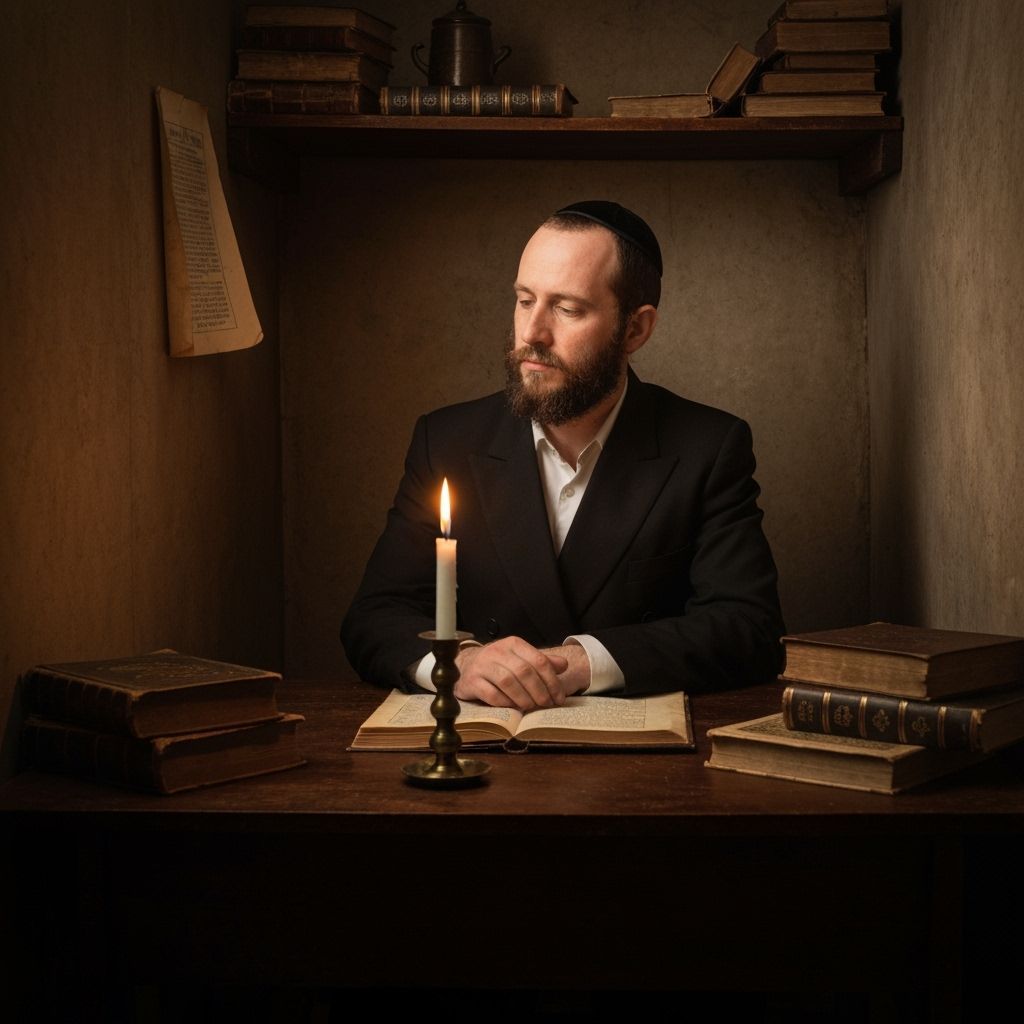 Hasidic Man in Contemplation: Early 20th Century Style