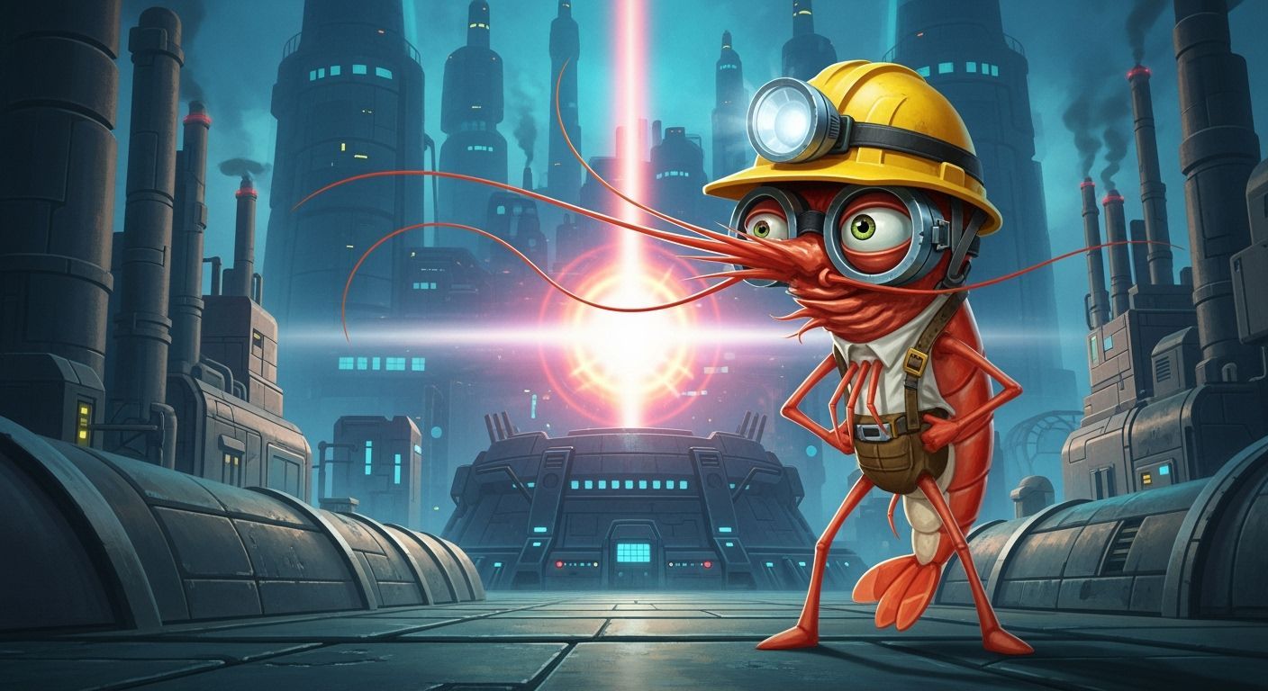 Whimsical Shrimp Builder with Fusion Reactor Factory