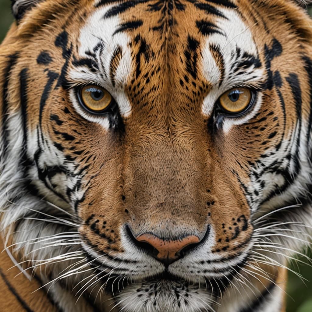 Intense Closeup of a Tiger's Eye