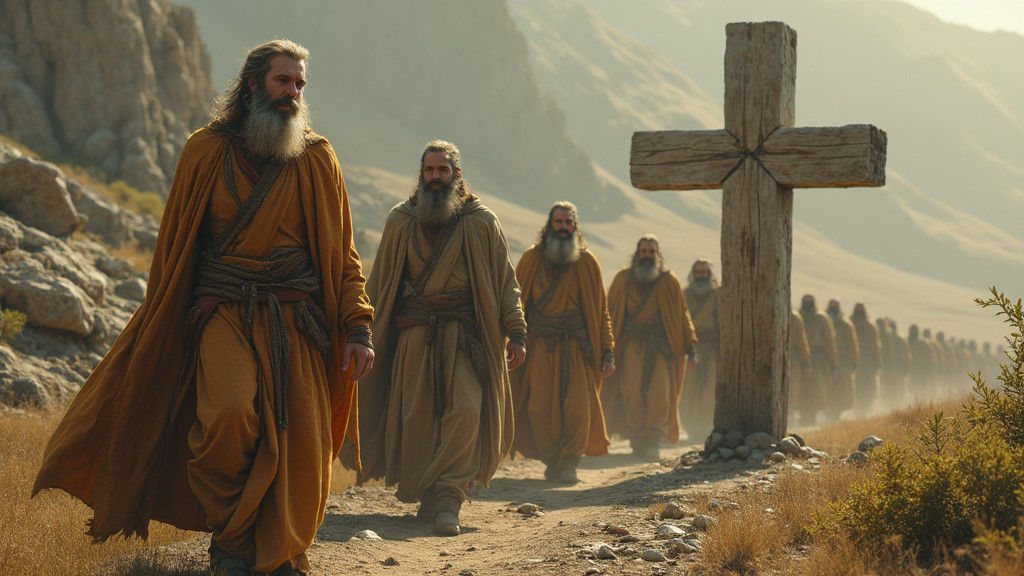 Man's Transformation at the Foot of a Cross