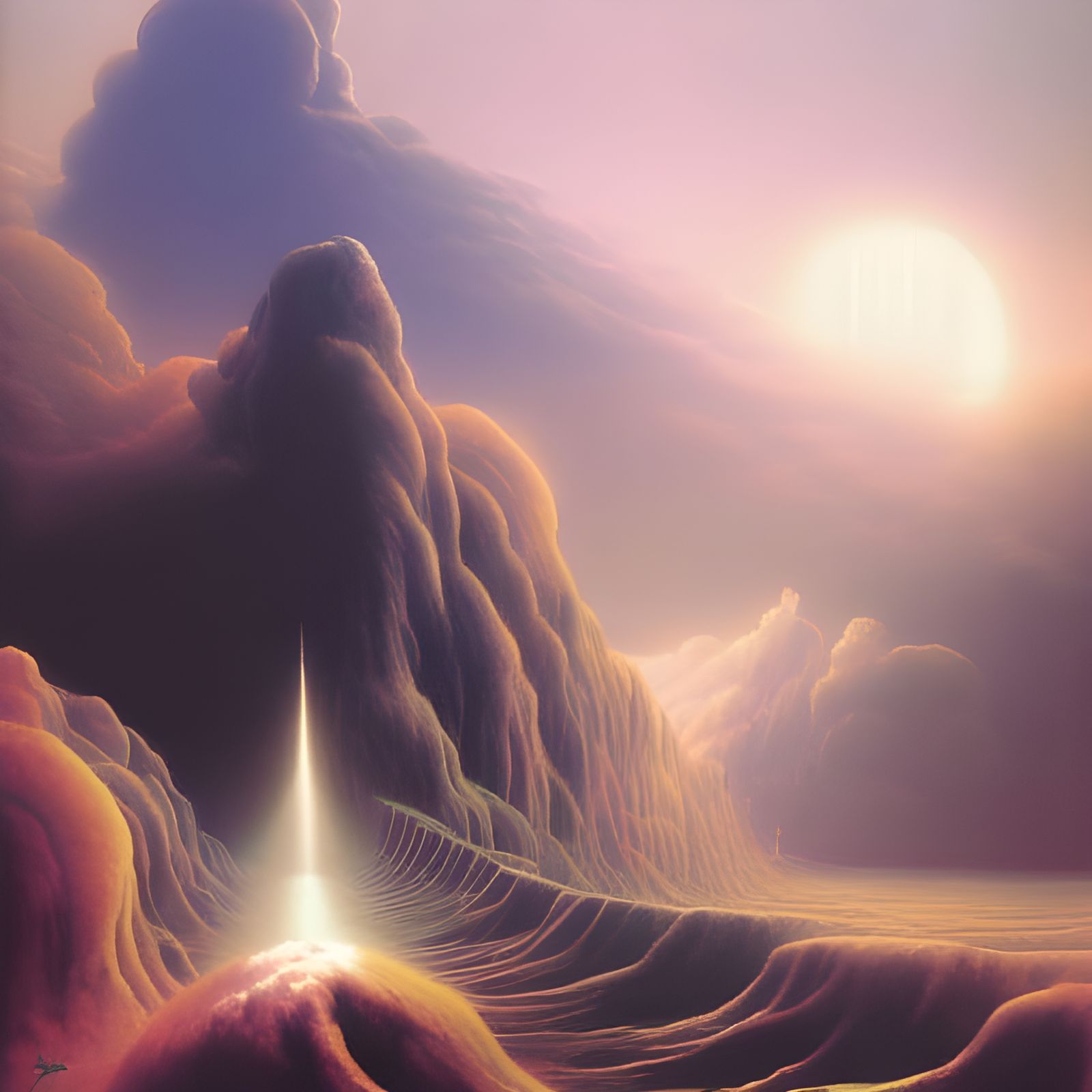 Dystopian Black Friday Seascape in Baroque Style