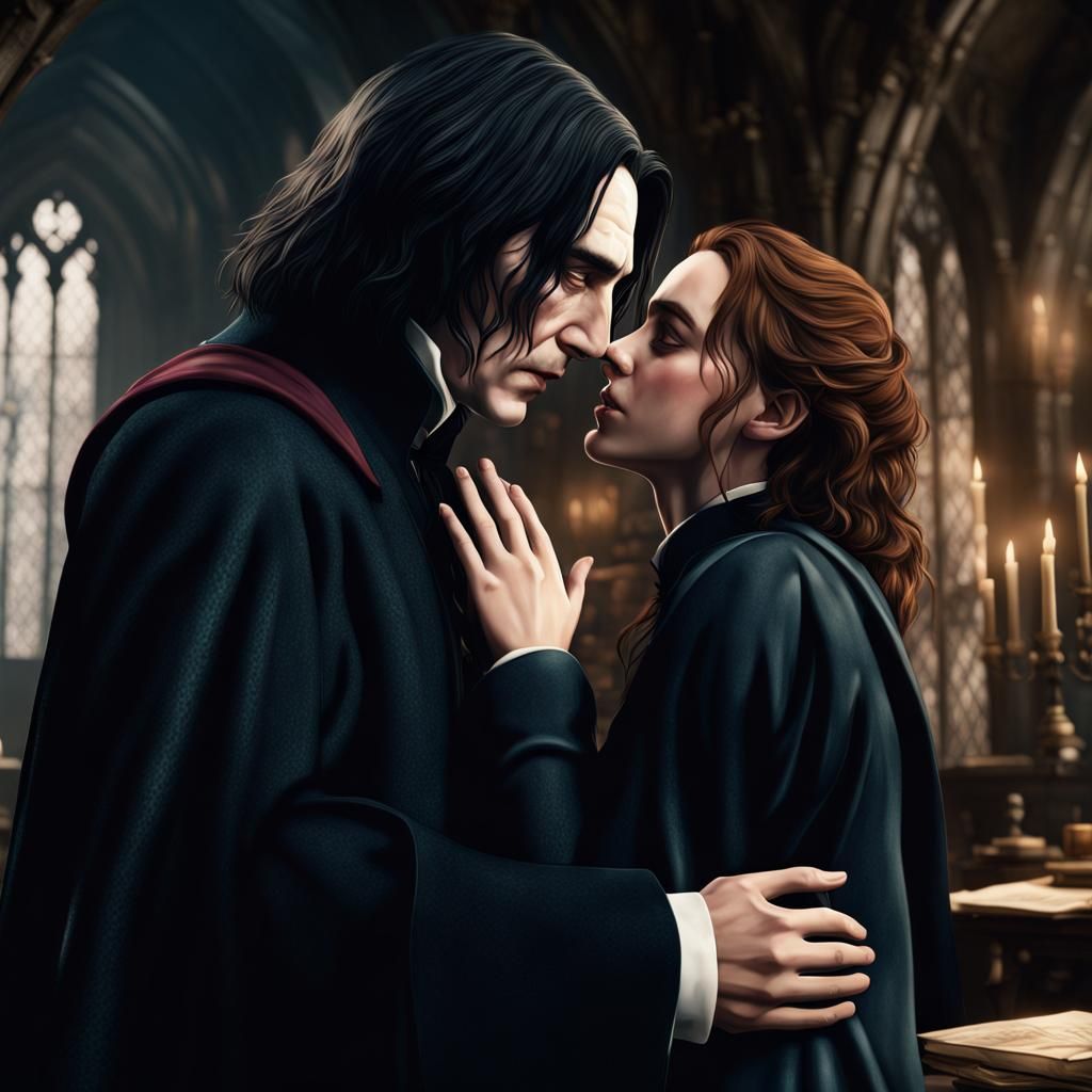 Young Snape and Hermione: Fantasy Concept Art