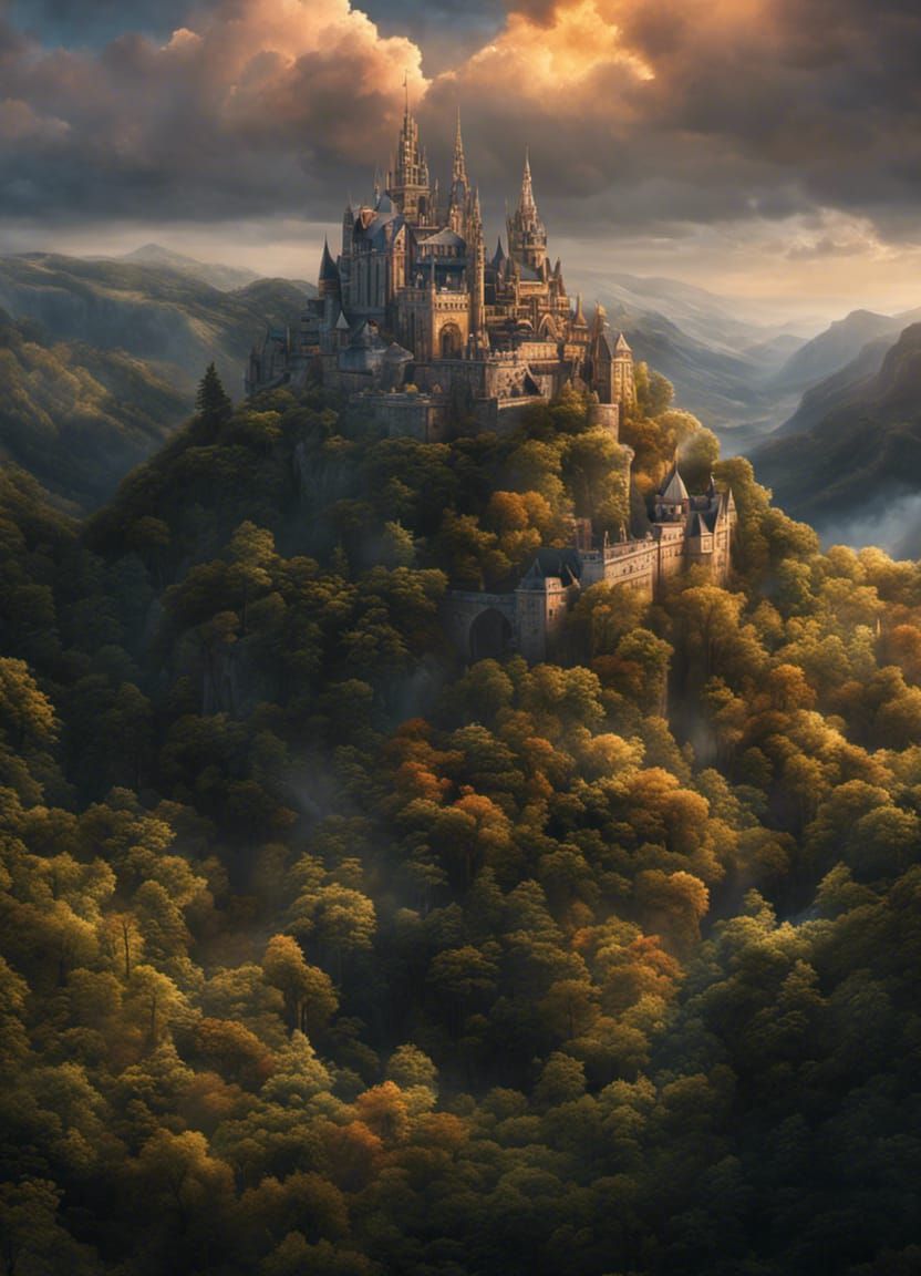 Festival of Light Portrait: Epic Cinematic Digital Art