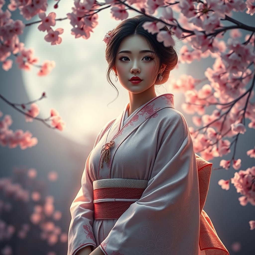 ultra-realistic 'Madam Butterfly.'🦋🌷