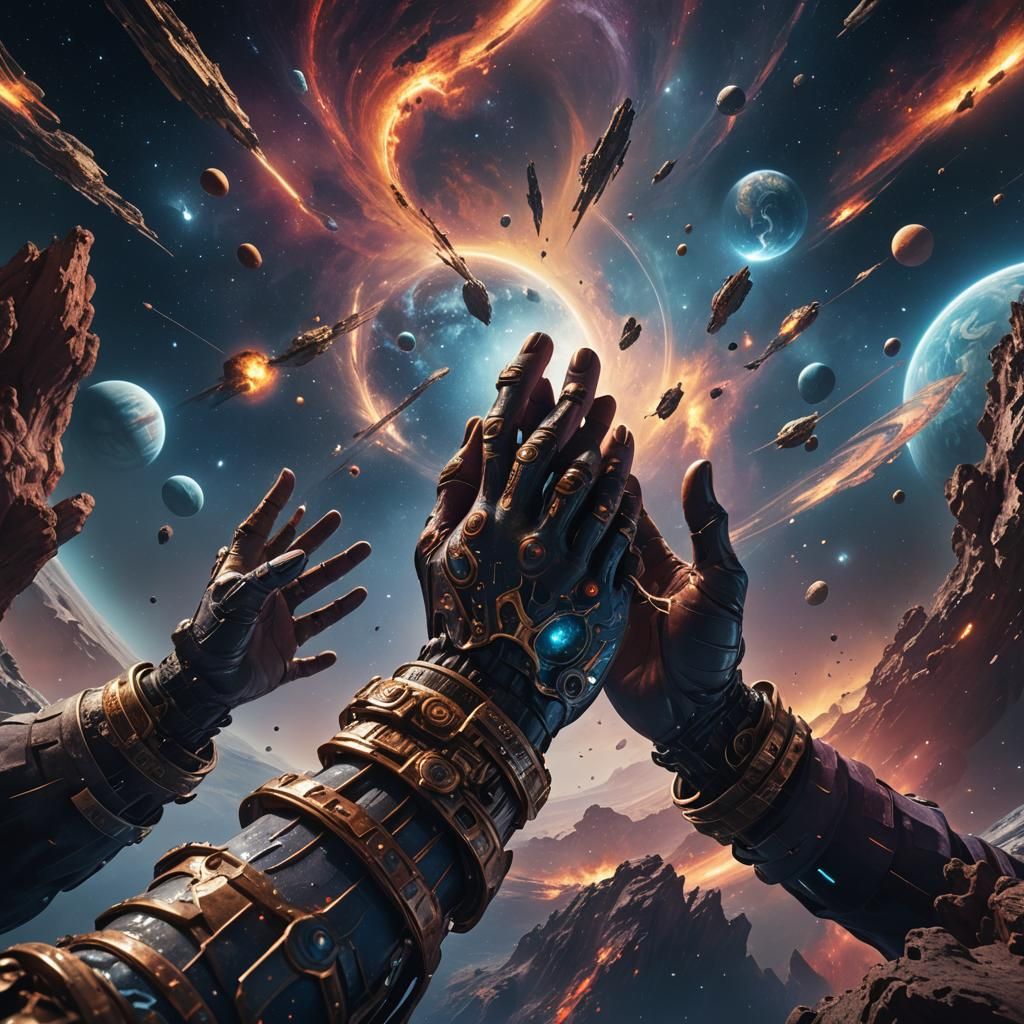 Cosmic Hands: A Fantasy Concept Art Collaboration