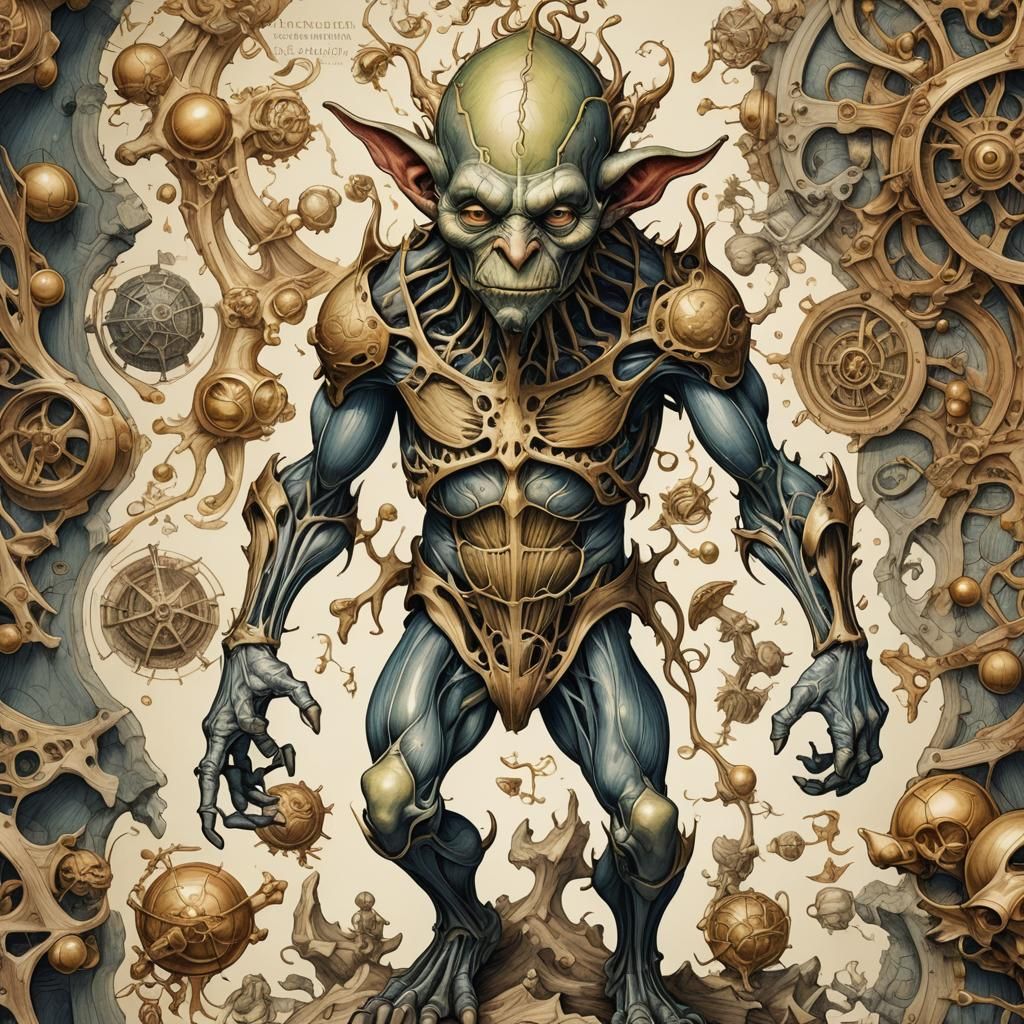 Goblin Anatomy in Renaissance Style