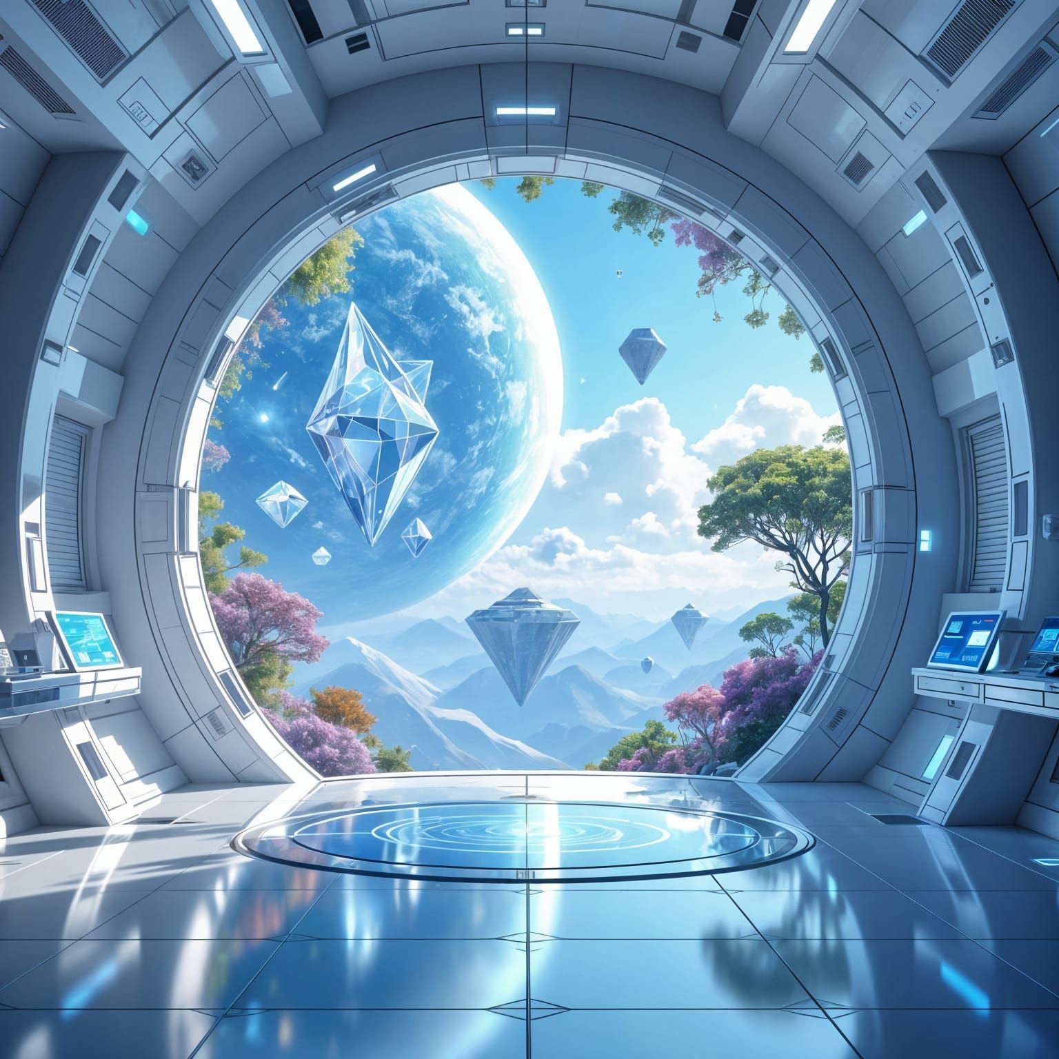 Crystalline Portal to Alien Garden World