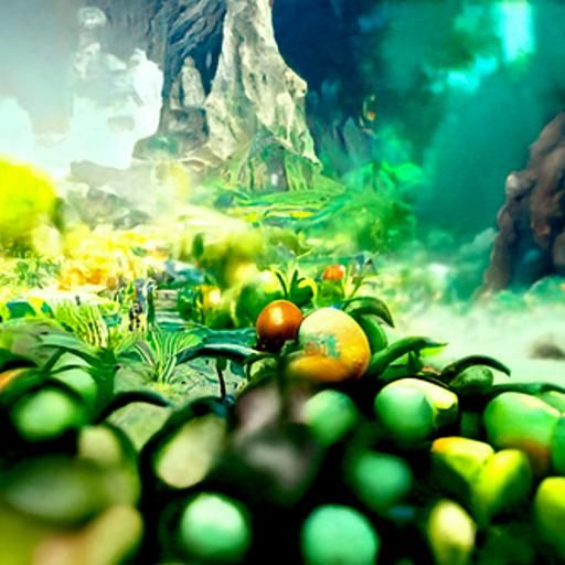 Lush Garden of Eden: Detailed Matte Painting