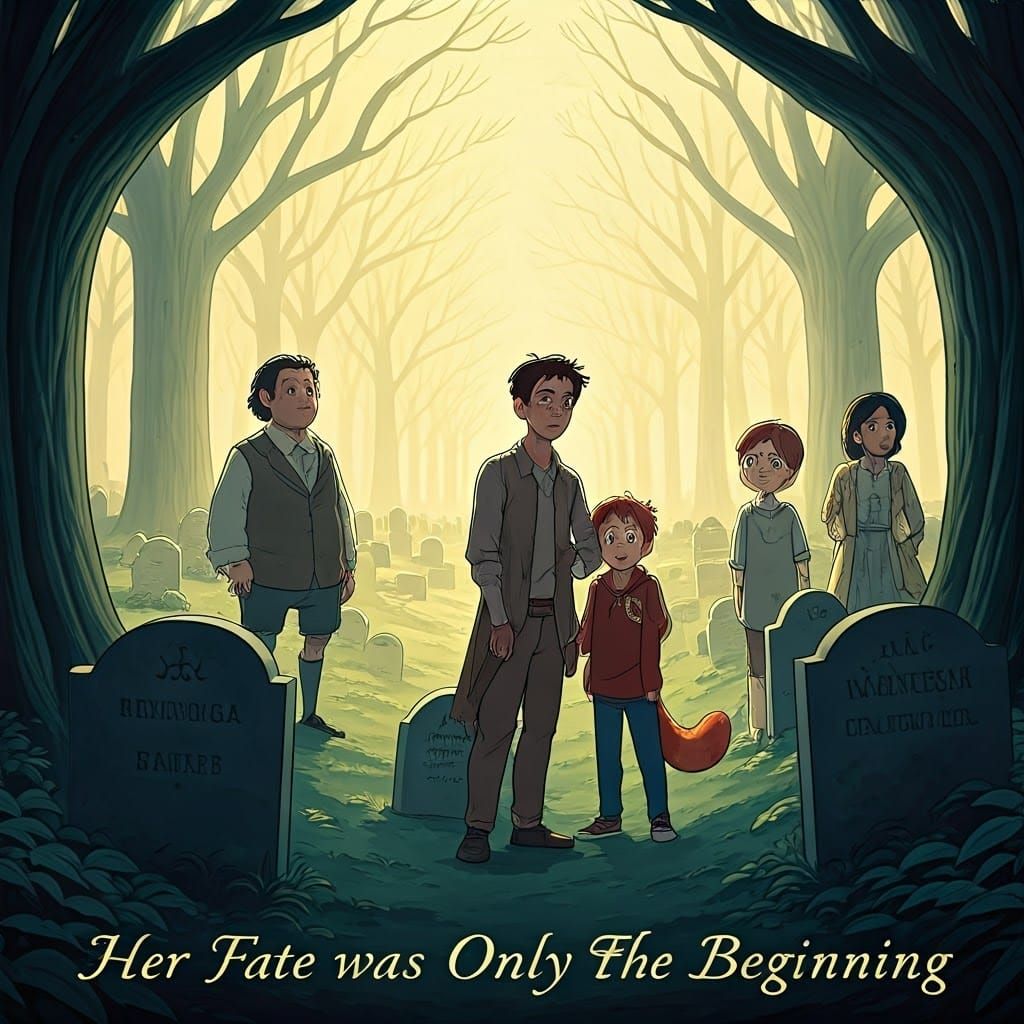 Ghibli-Inspired Graveyard Scene: The Fate of Leni