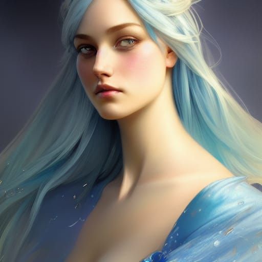 Fairy Princess Portrait in Hyperdetailed Digital Art
