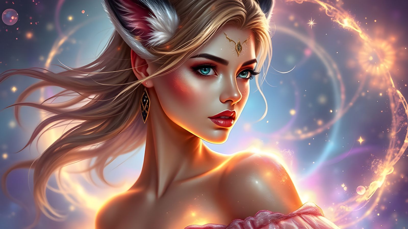 Enchanted Goddess in Whispers of Celestial Light