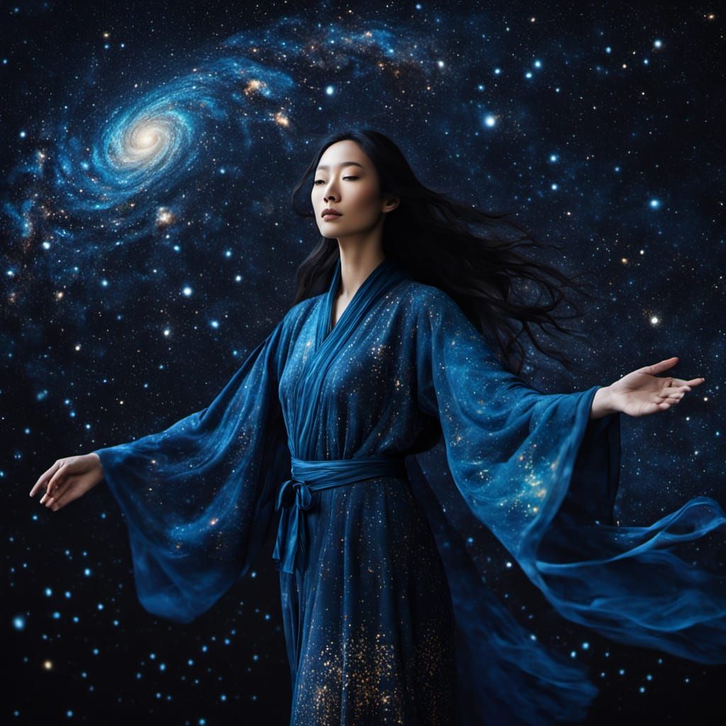 Celestial Mapmaker Charts Constellations in Cosmic Surrealis...