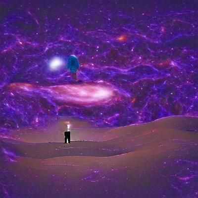 Solitary Figure in a Lonely Universe
