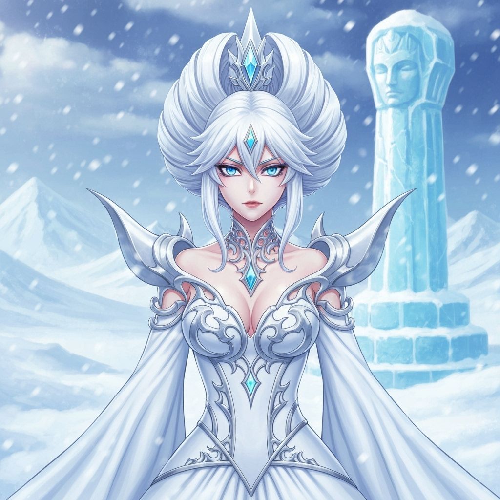 Yu-Gi-Oh Winter Queen Character Illustration