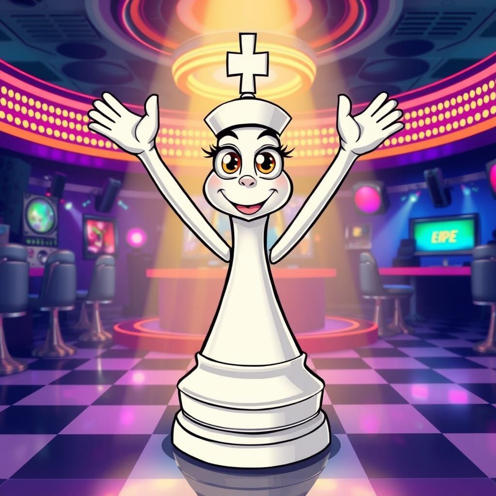 Retro Chess Queen Steals the Disco