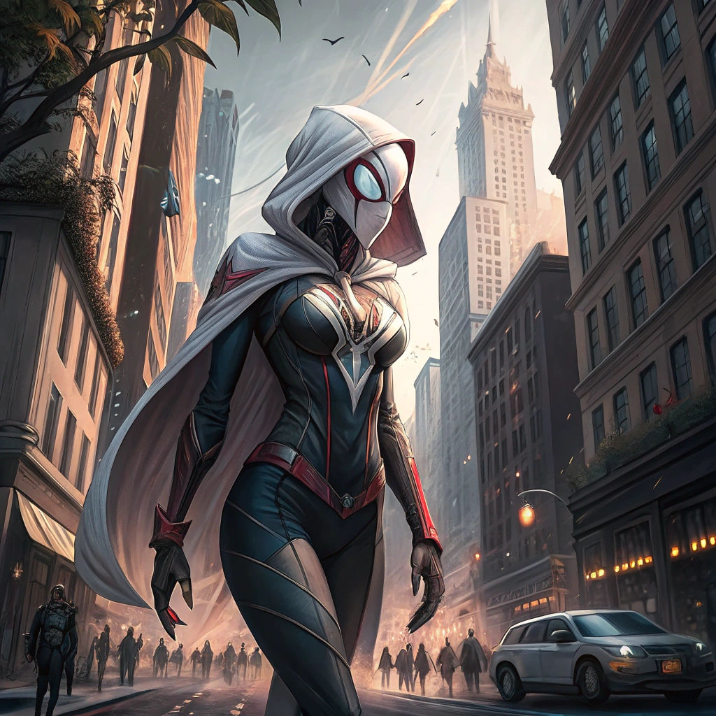 Spider Gwen as Colossal Giant Woman