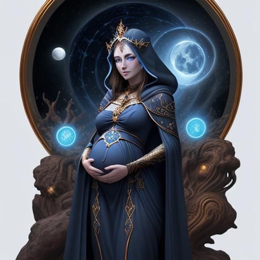 Three Goddesses by the Tree of Life