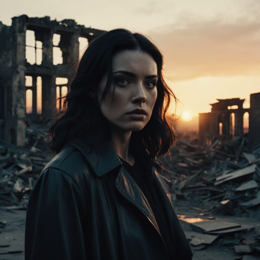 Apocalyptic Sunset: A Film Noir Portrait