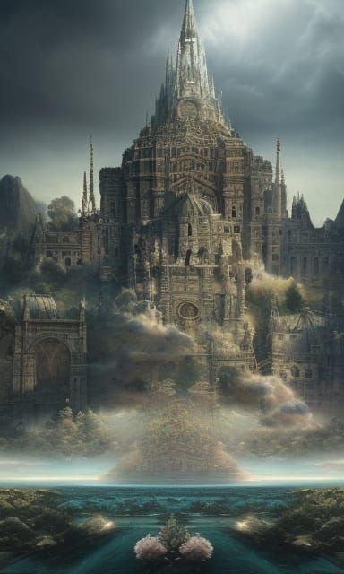 Epic God in Digital Matte Painting