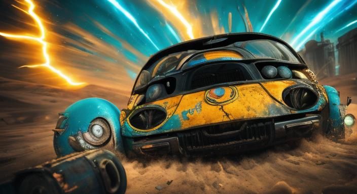 Crying Baby with Toy in Graffiti Art