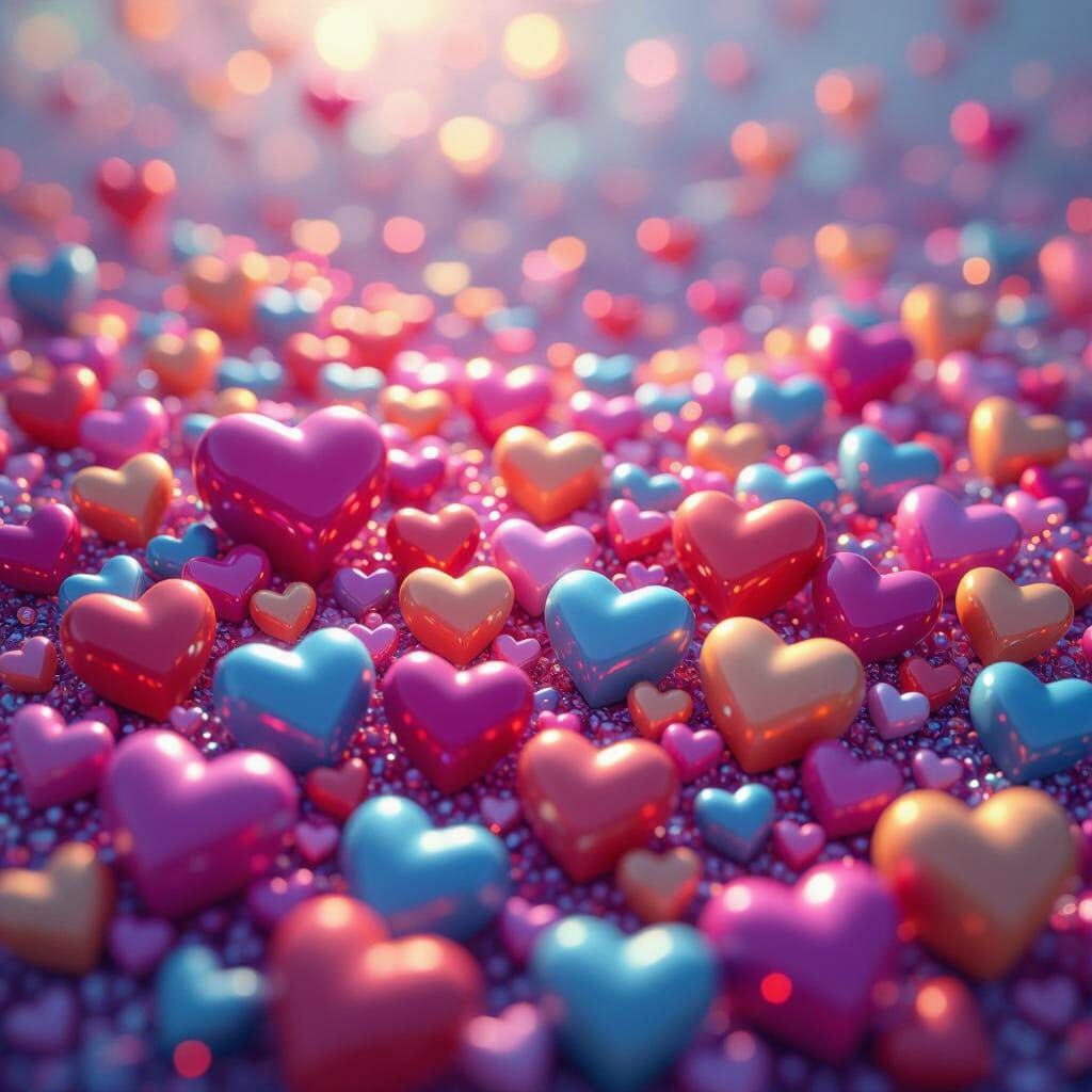 Vibrant Hearts Splash Screen Art