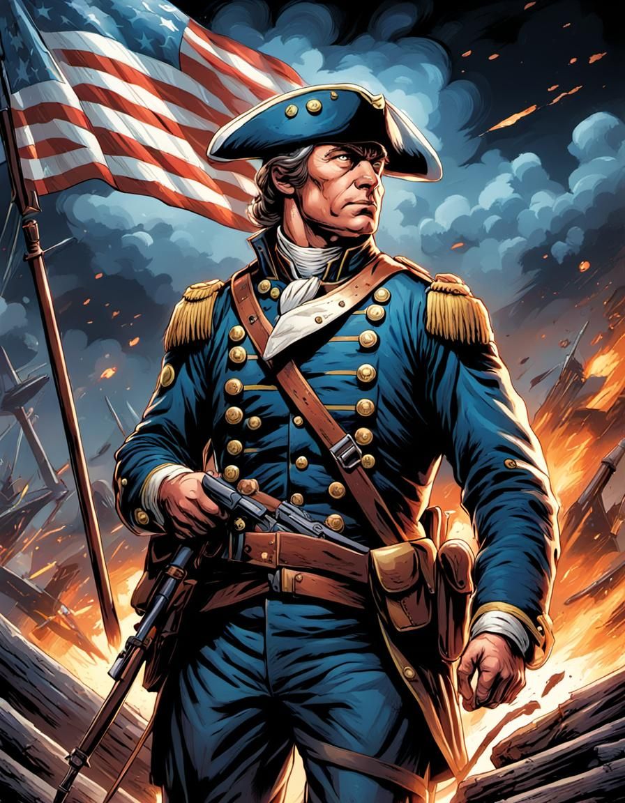 American Soldier from the Revolutionary War